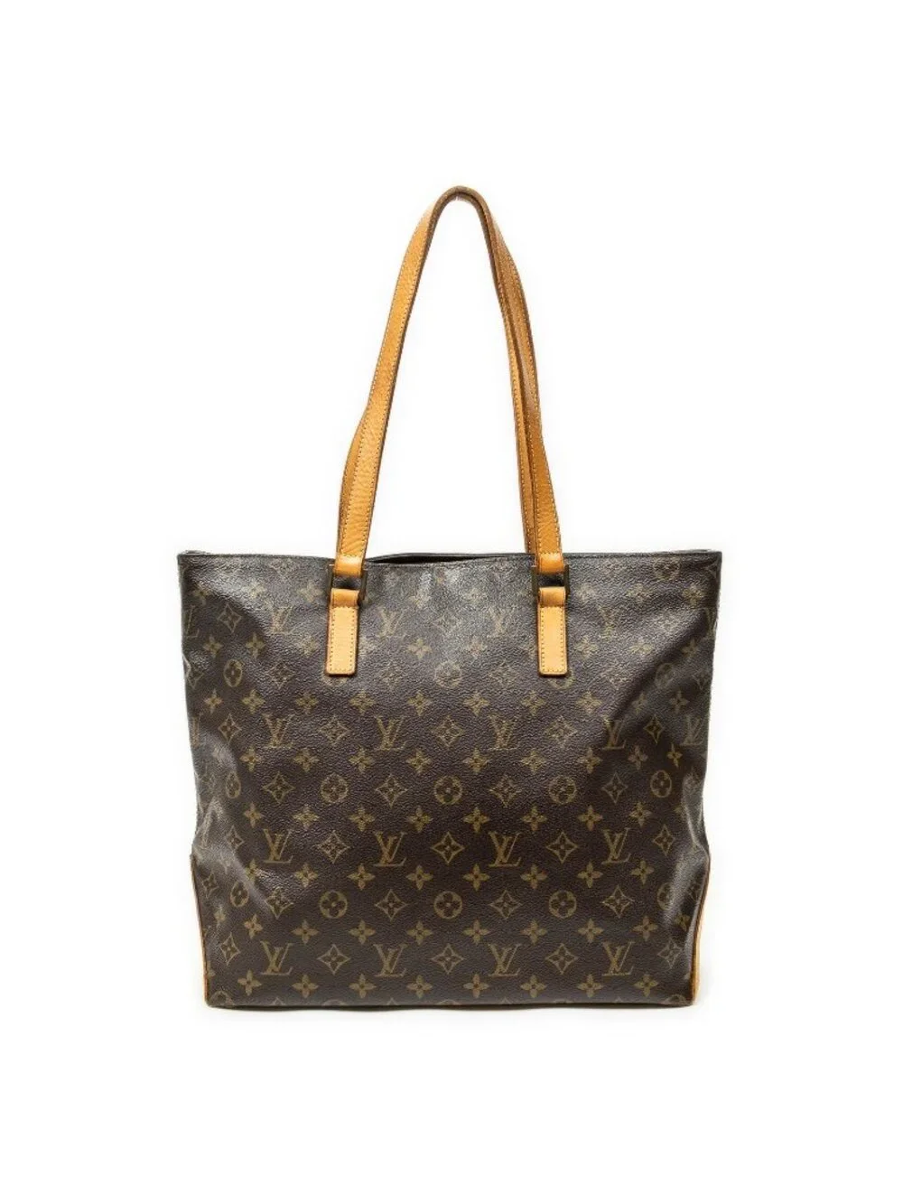 Louis Vuitton Cabas Mezzo Brown Monogram Canvas Tote Bag